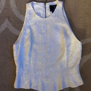 Beaded crop top and jacket